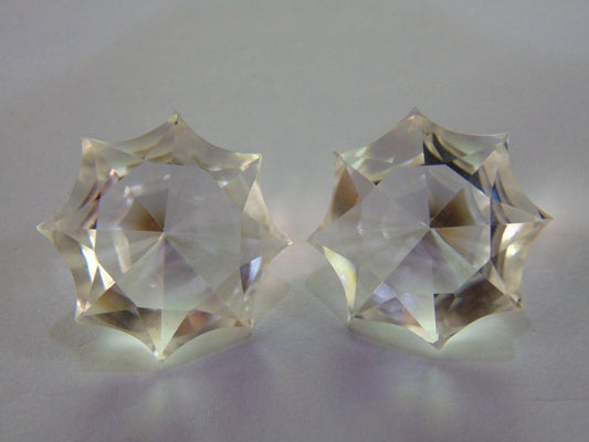 65ct Quartzo Cristal Estrela 26mm