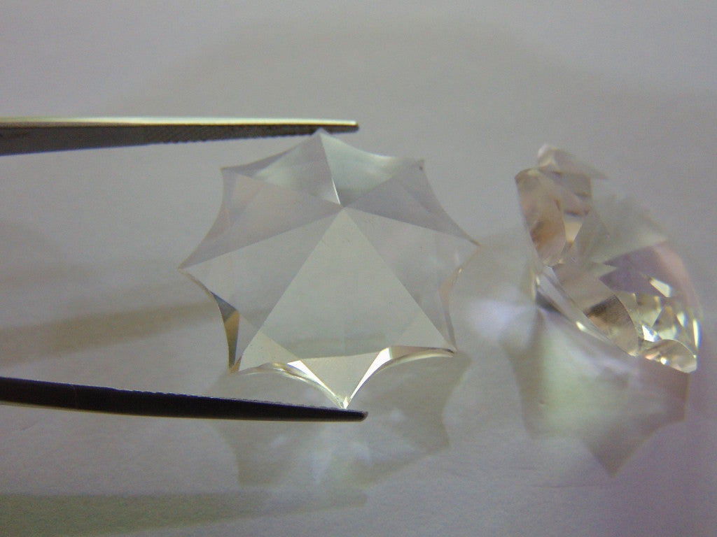 65ct Quartzo Cristal Estrela 26mm