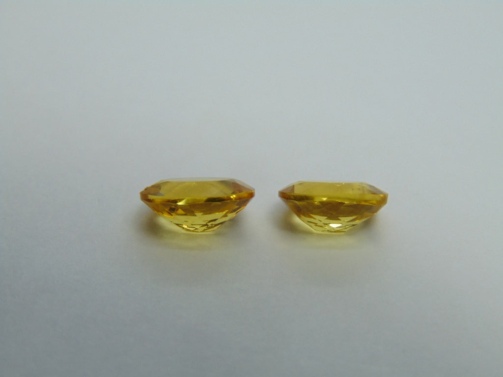 Par de Berilos 3,48ct 9x7mm