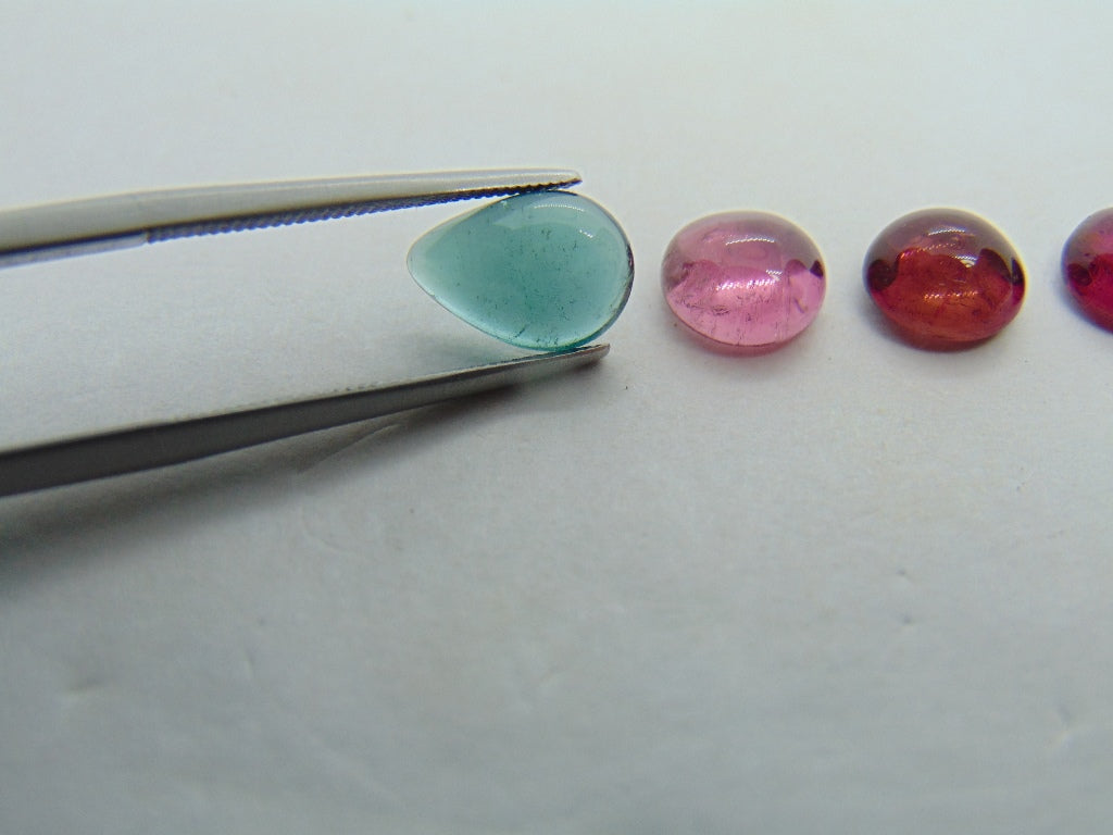 Cabochão Turmalina 9,40ct 6mm 7mm 10x7mm