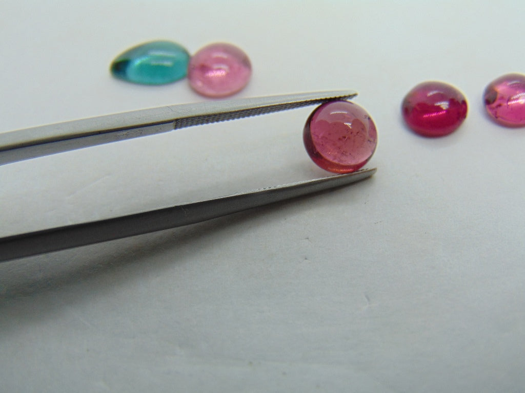 9.40ct Tourmaline Cabochon 6mm 7mm 10x7mm