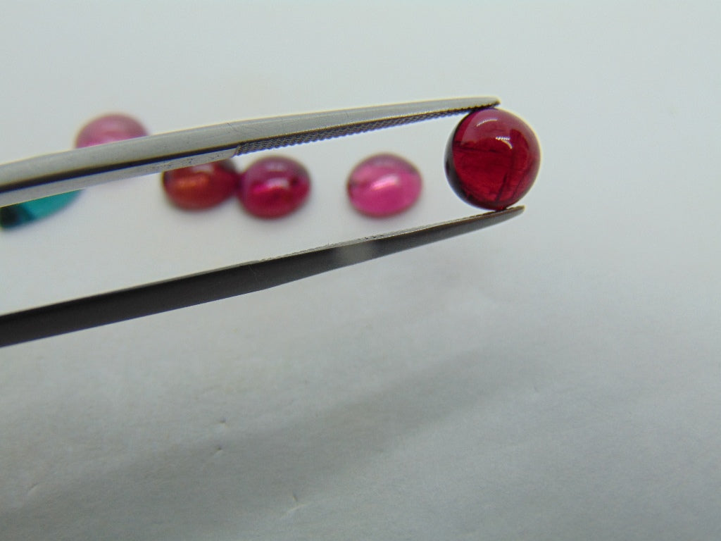 9.40ct Tourmaline Cabochon 6mm 7mm 10x7mm