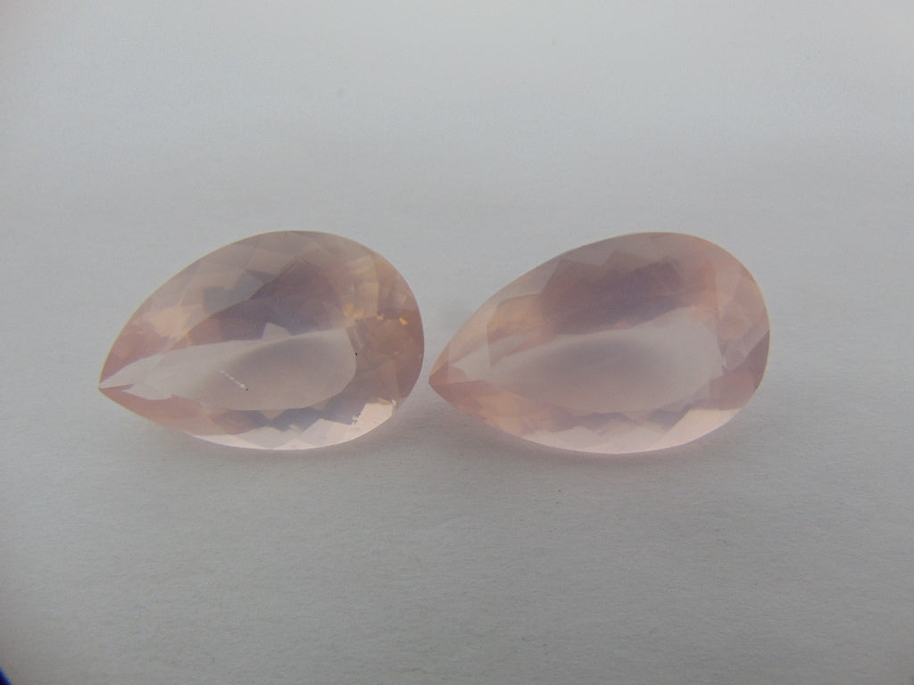 Par de quartzo (rosa) de 53,10 cts