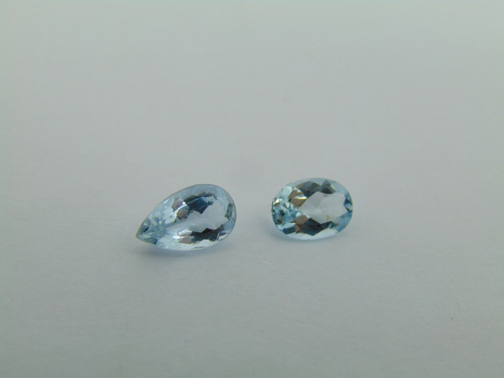 1,80 ct Aquamarine 7x5mm 9x5mm