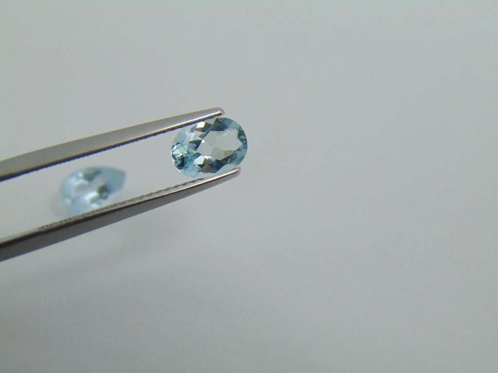 1.80ct Aquamarine 7x5mm 9x5mm