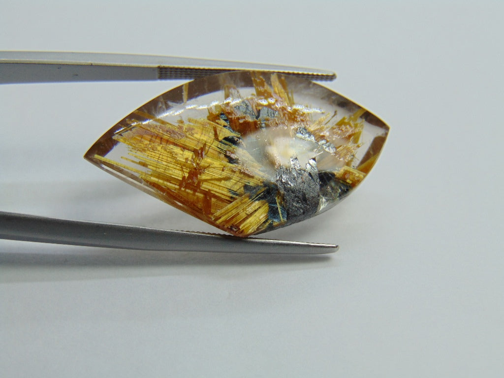 21,20 ct Rutilo Dourado 30x16mm