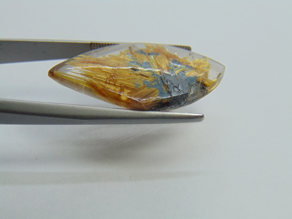 21.20ct Rutile Golden 30x16mm