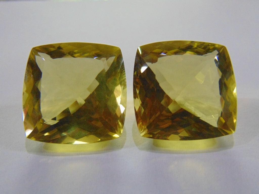 Par de ouro verde 80,30 quilates 22 mm