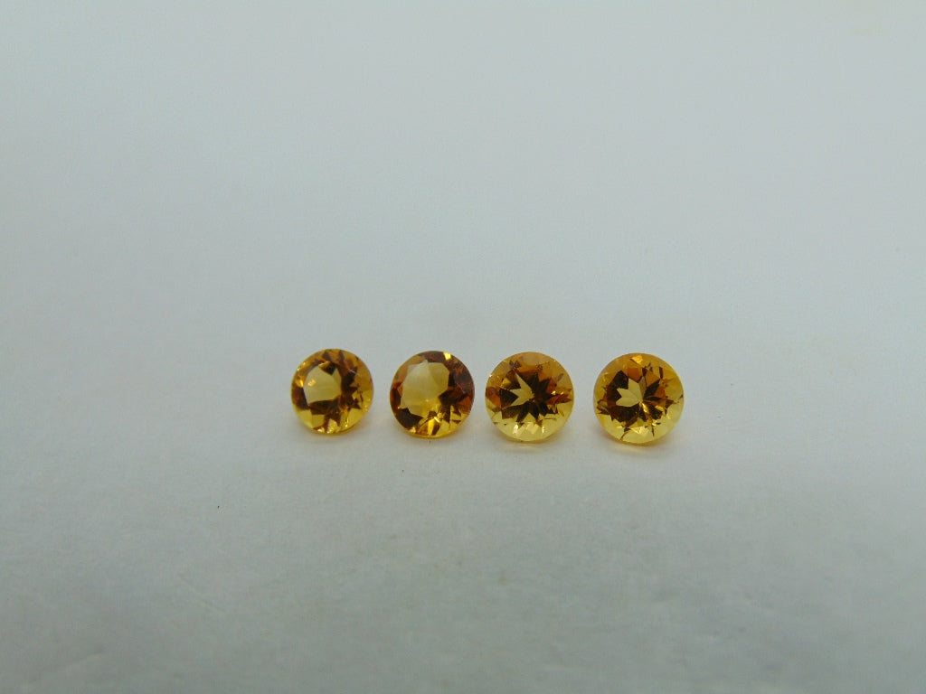 3,15ct Citrino Calibrado 6mm