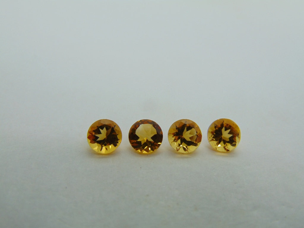 3,15ct Citrino Calibrado 6mm