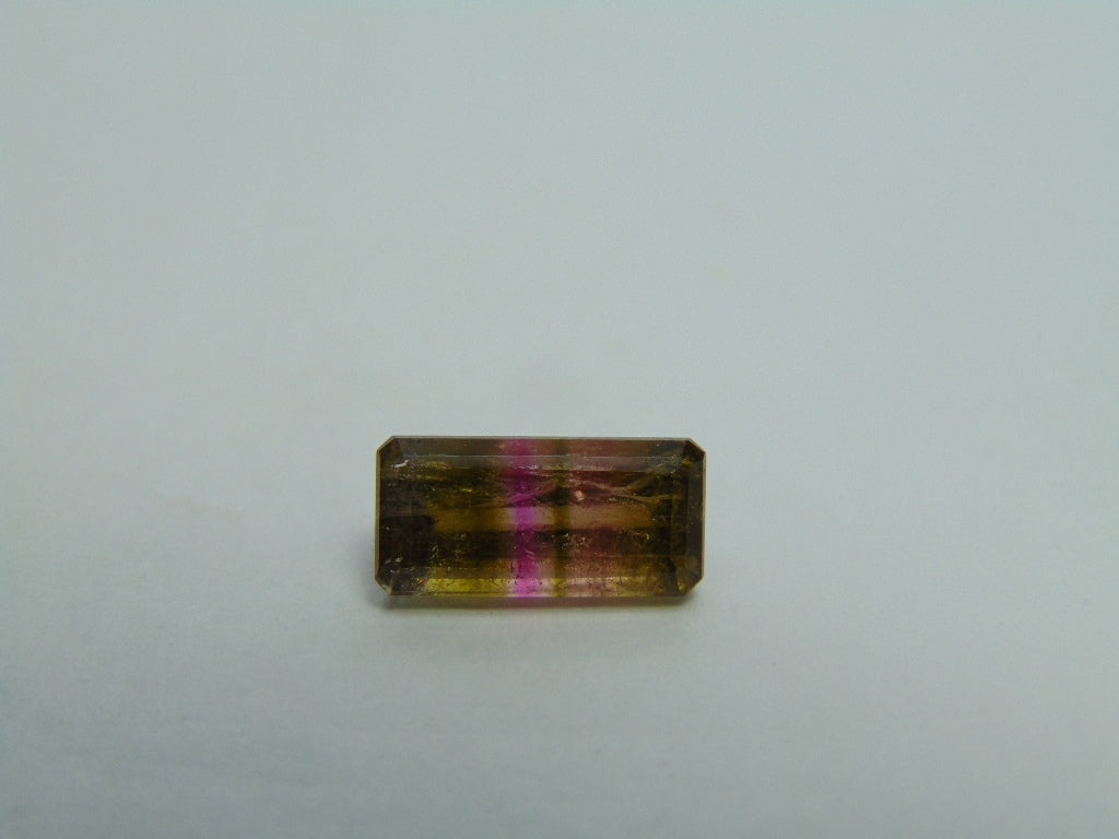 2,95ct Turmalina Bicolor 12x5mm