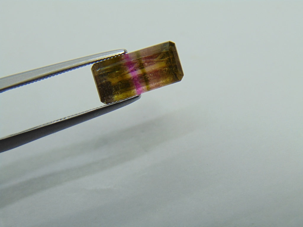 2,95ct Turmalina Bicolor 12x5mm