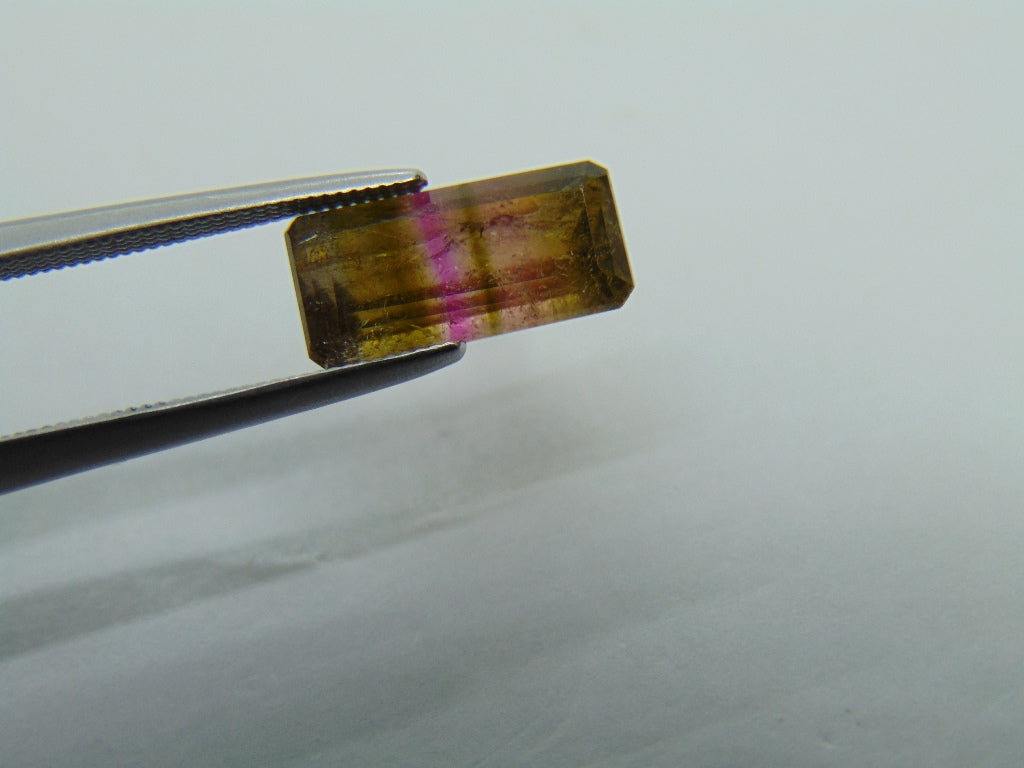 2,95ct Turmalina Bicolor 12x5mm