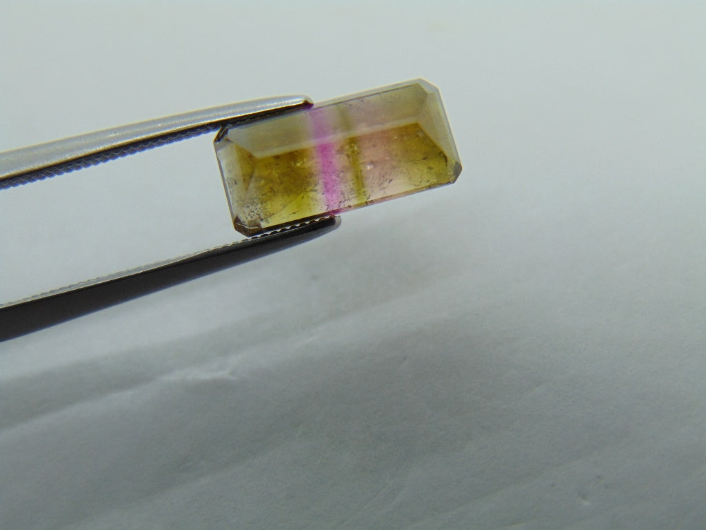 2,95ct Turmalina Bicolor 12x5mm