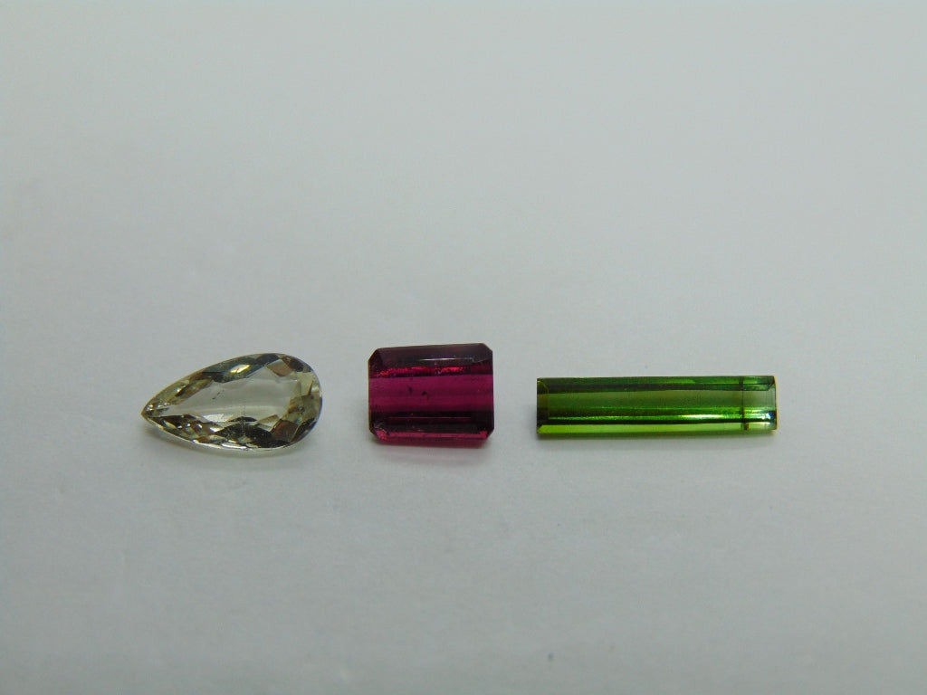 Mistura de turmalina de 3,15 ct