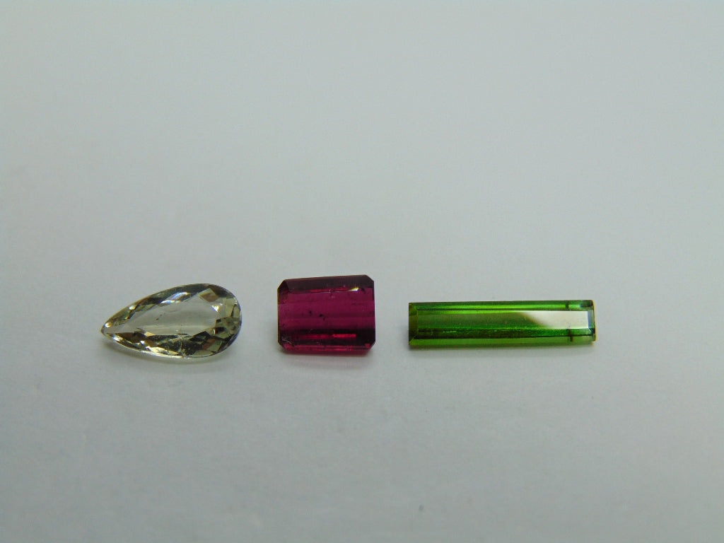 Mistura de turmalina de 3,15 ct