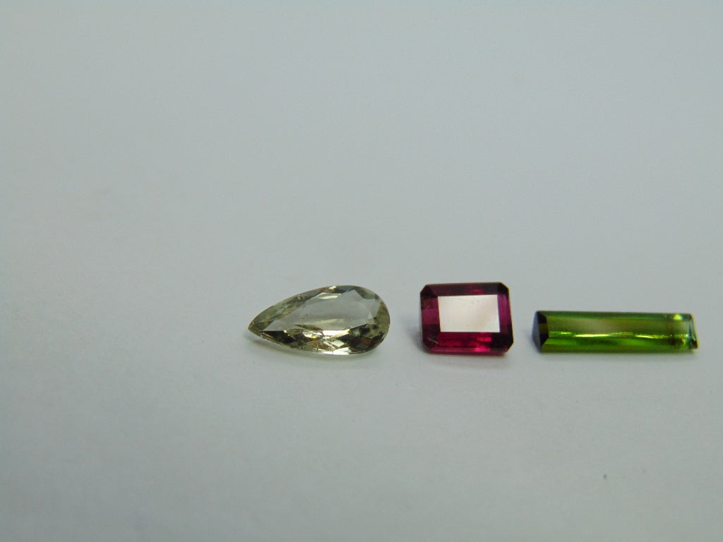 Mistura de turmalina de 3,15 ct