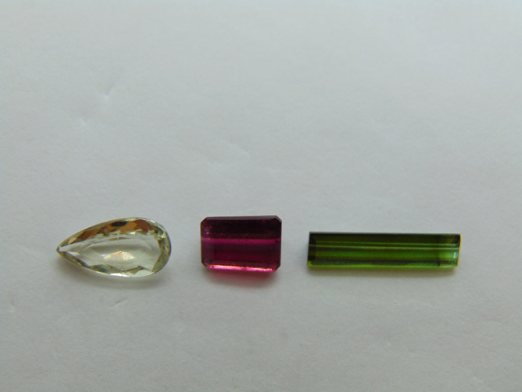 Mistura de turmalina de 3,15 ct