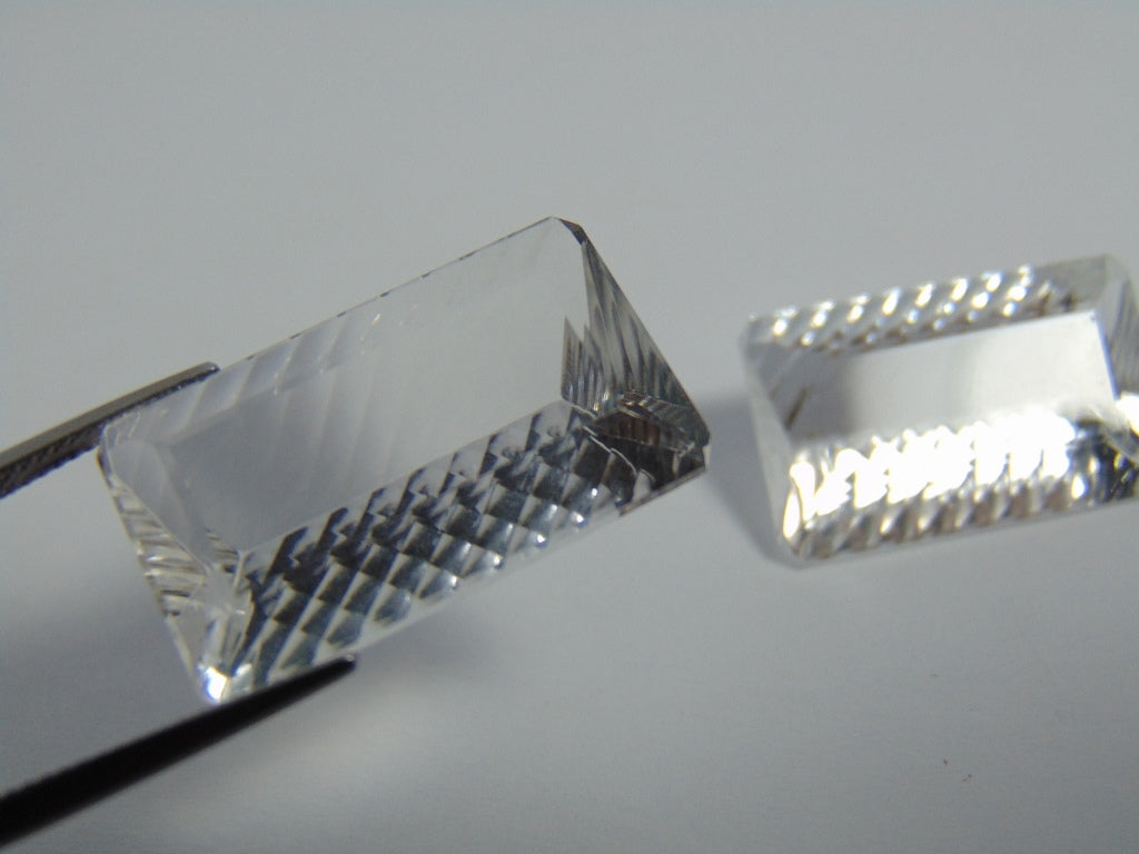 50ct Quartz Crystal Pair 25x15mm