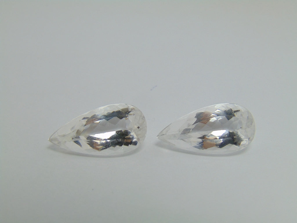 Par de Morganita 21,70ct 20x10mm