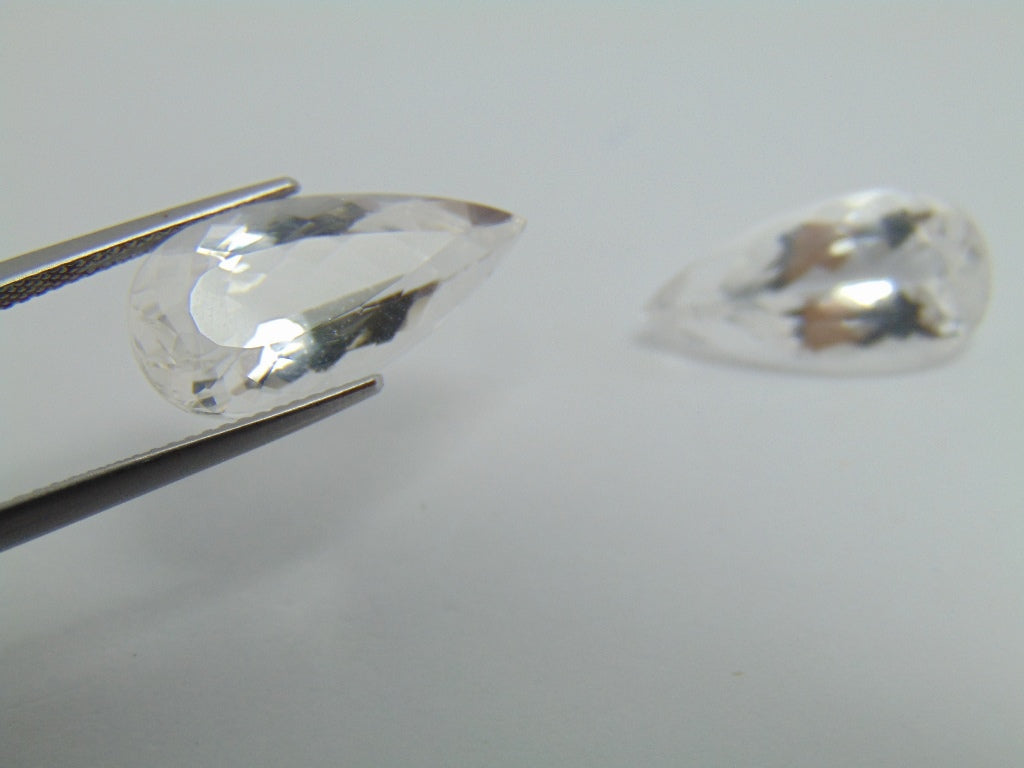 Par de Morganita 21,70ct 20x10mm