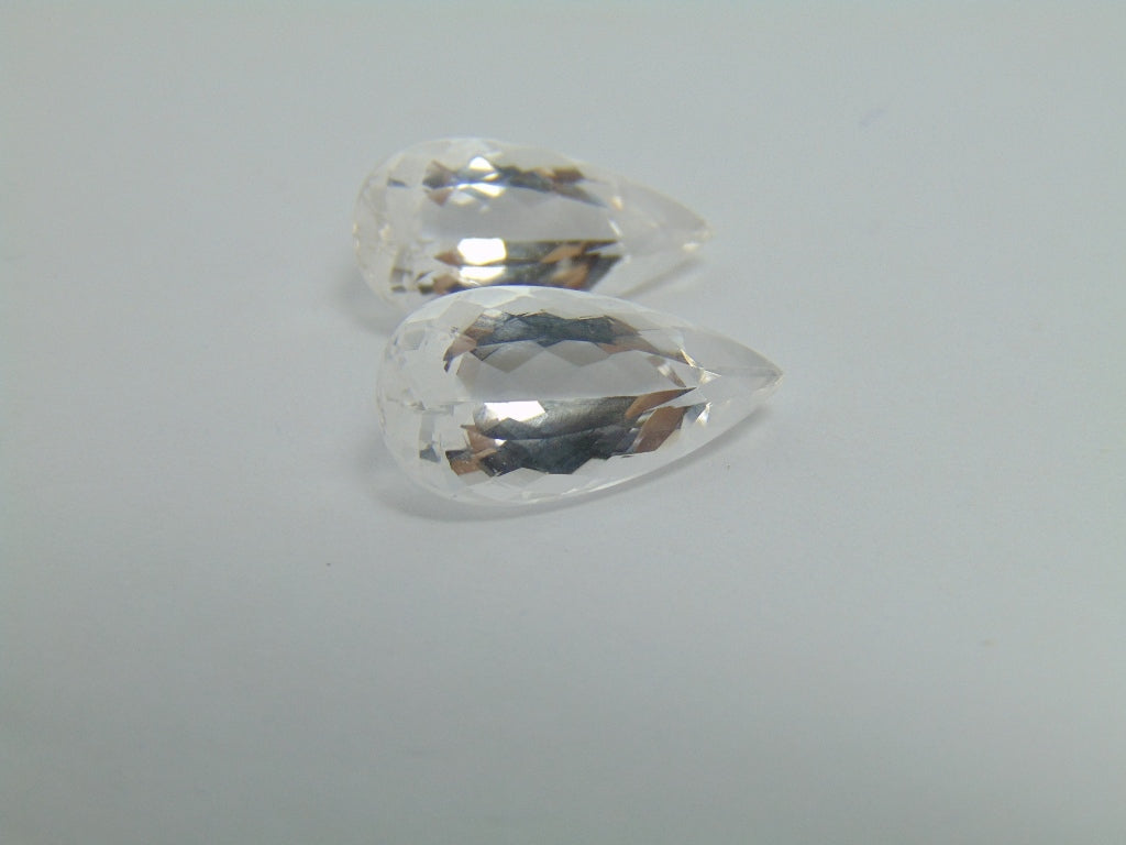 Par de Morganita 21,70ct 20x10mm