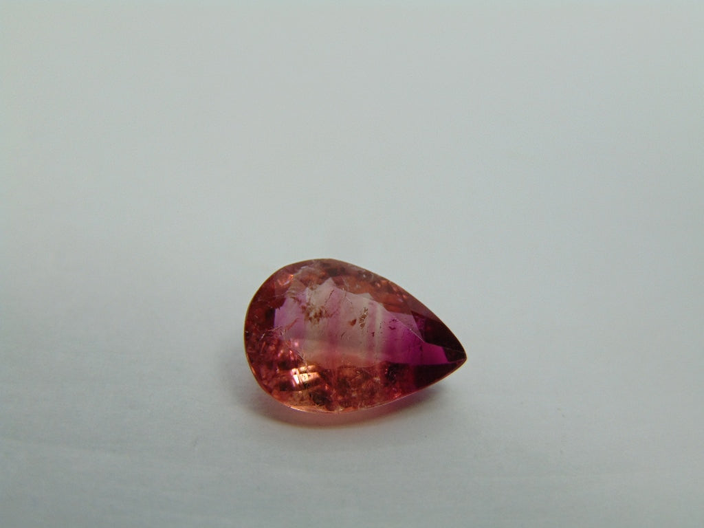 Turmalina Bicolor 3,70ct 13x9mm