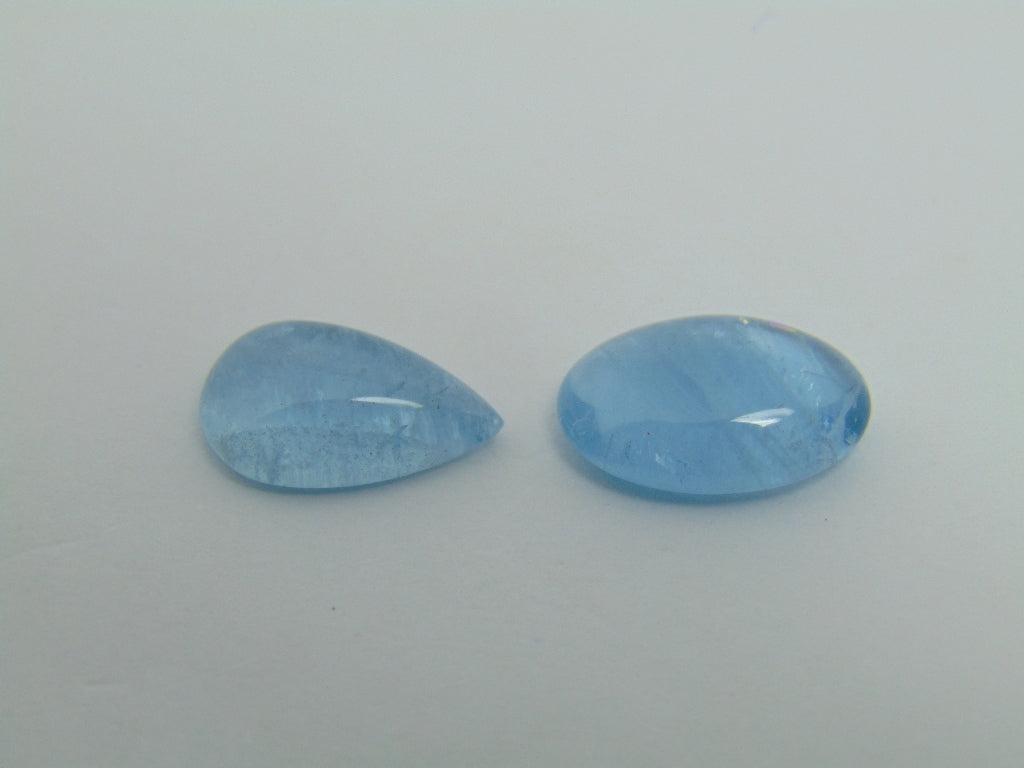 Cabochão Aquamarine de 10,75 ct