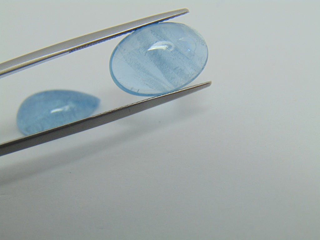 Cabochão Aquamarine de 10,75 ct