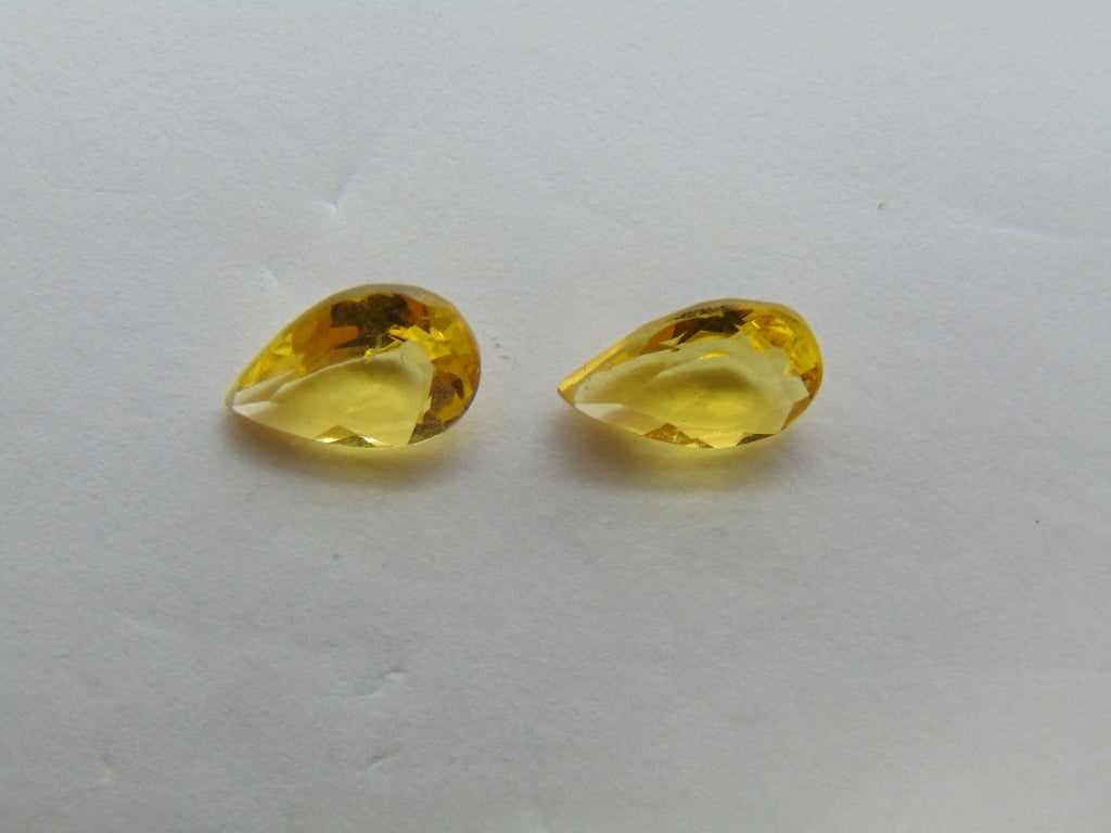 2.12ct Beryl Pair 9x7mm