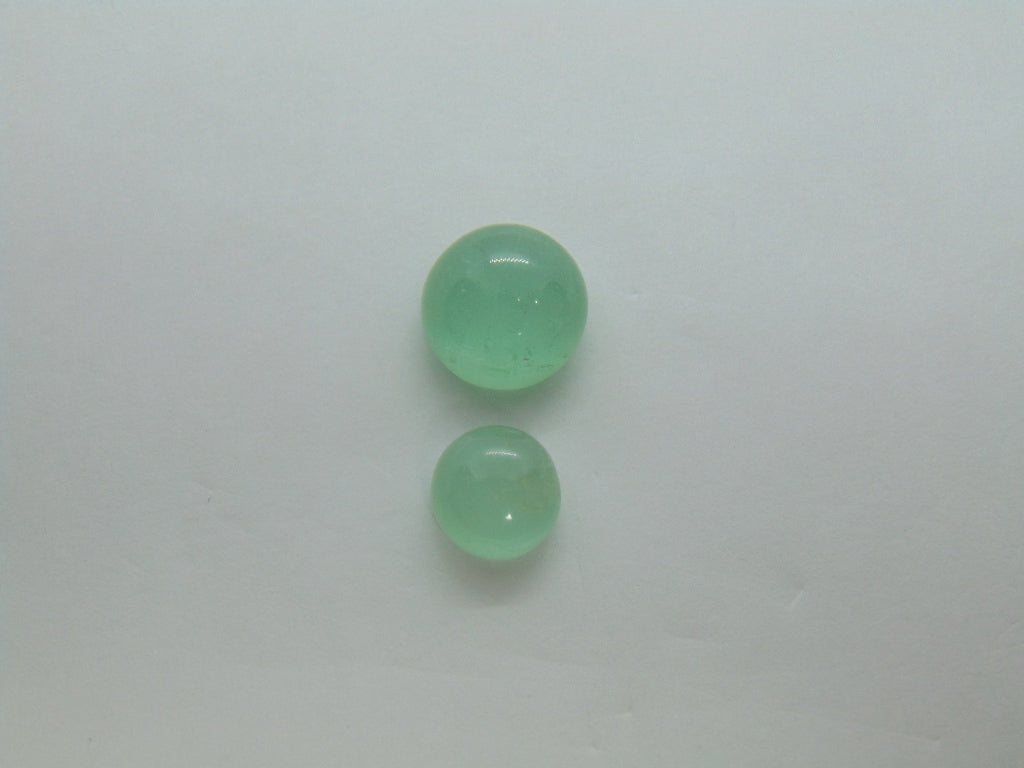 11.70ct Emerald Cabochon 11mm 9mm