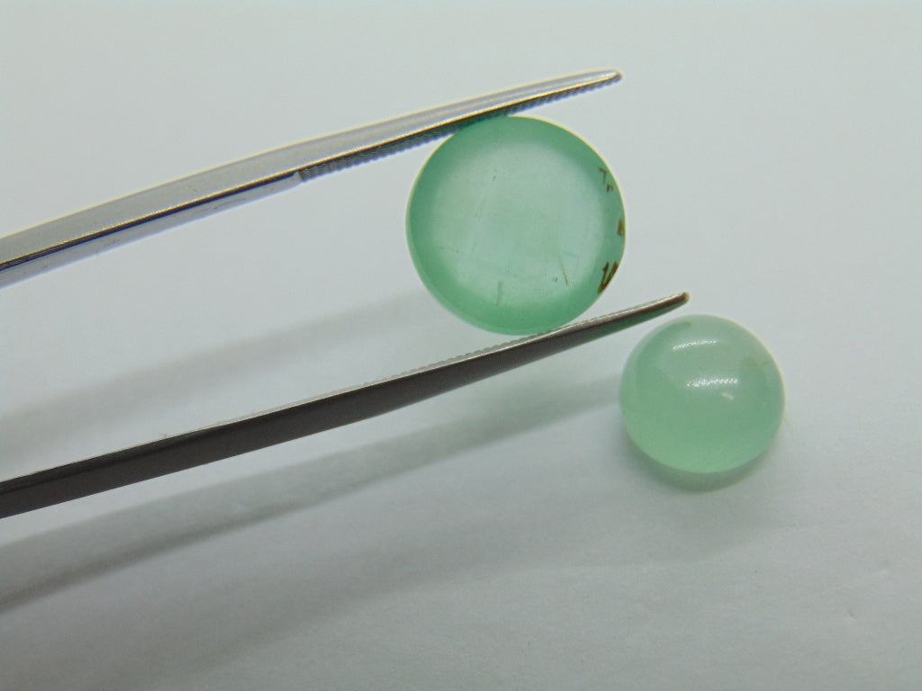 11.70ct Emerald Cabochon 11mm 9mm