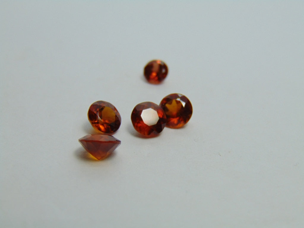 4.65ct Espesartita 6mm 5mm