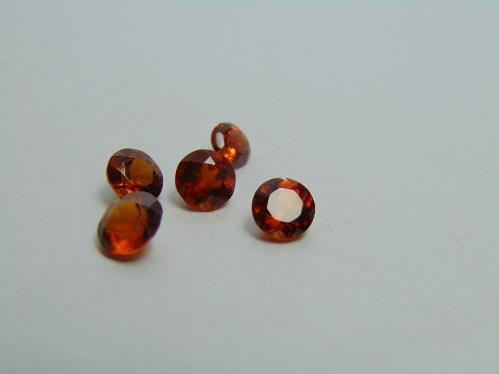 4.65ct Espesartita 6mm 5mm