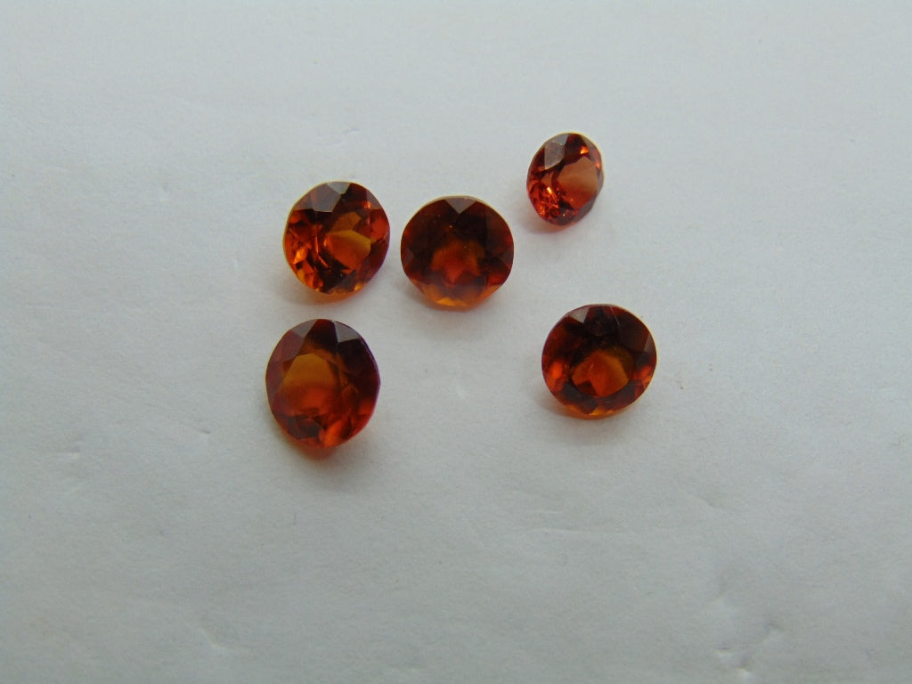 4.65ct Espesartita 6mm 5mm