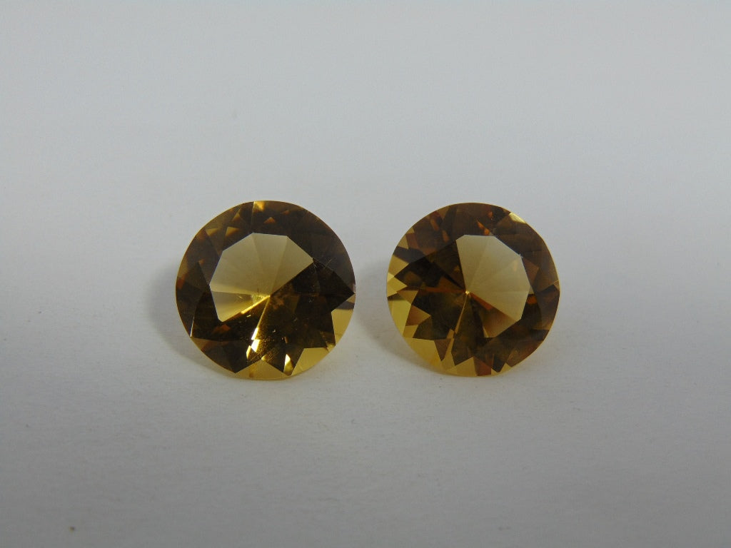 24.80cts Citrine (Pair)