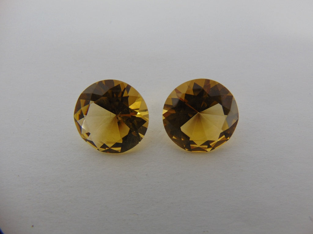 24.80cts Citrine (Pair)