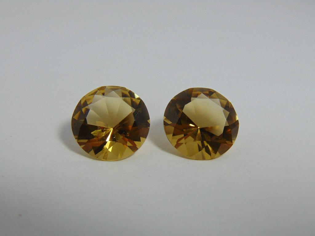 24.80cts Citrine (Pair)