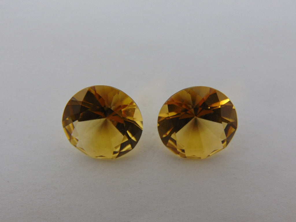 24.80cts Citrine (Pair)