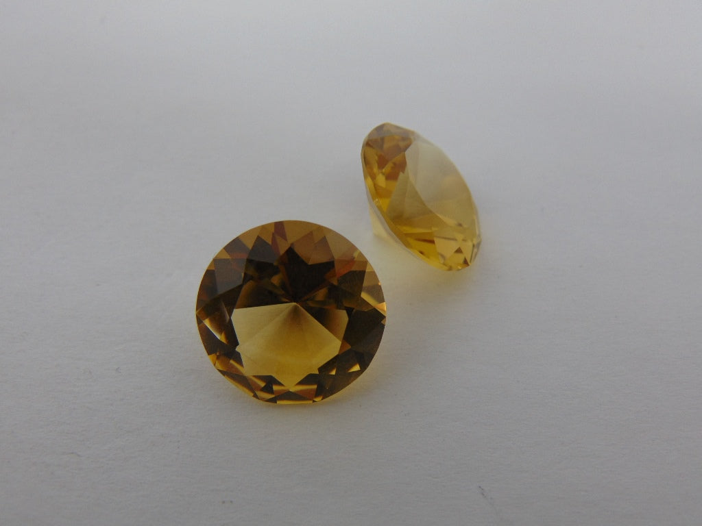 24.80cts Citrine (Pair)