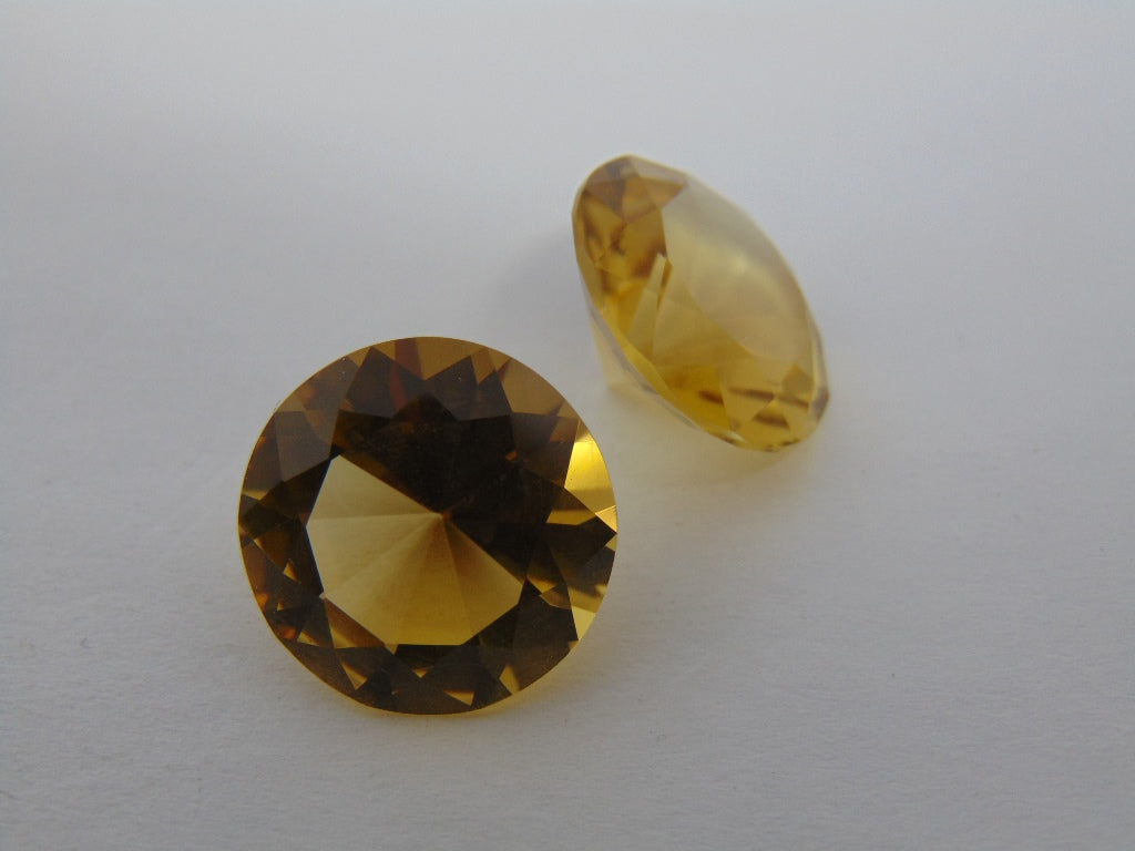 24.80cts Citrine (Pair)