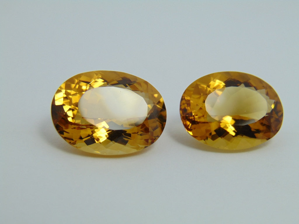 36cts Citrine (Pair)