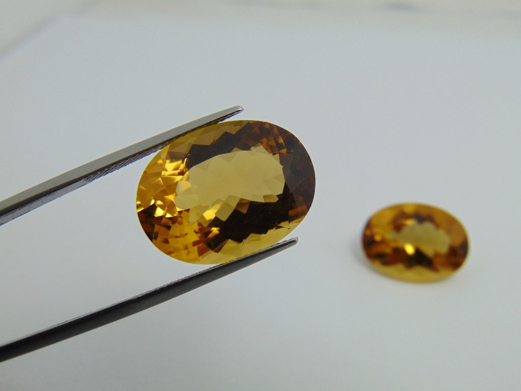 36cts Citrine (Pair)