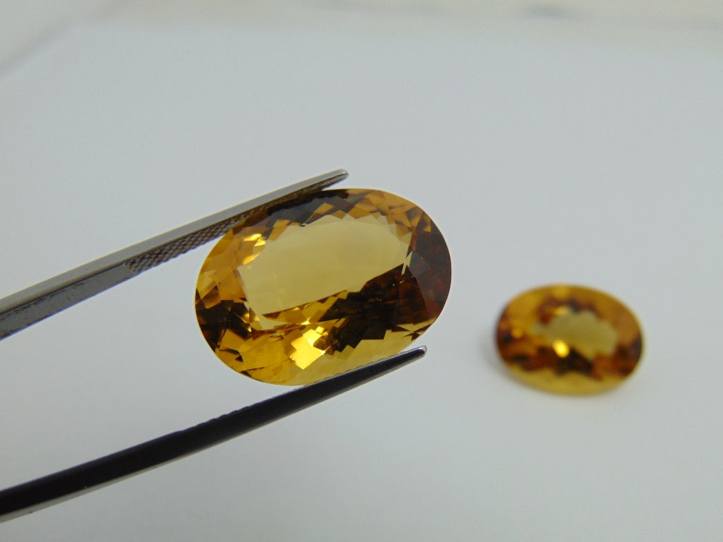 36cts Citrine (Pair)