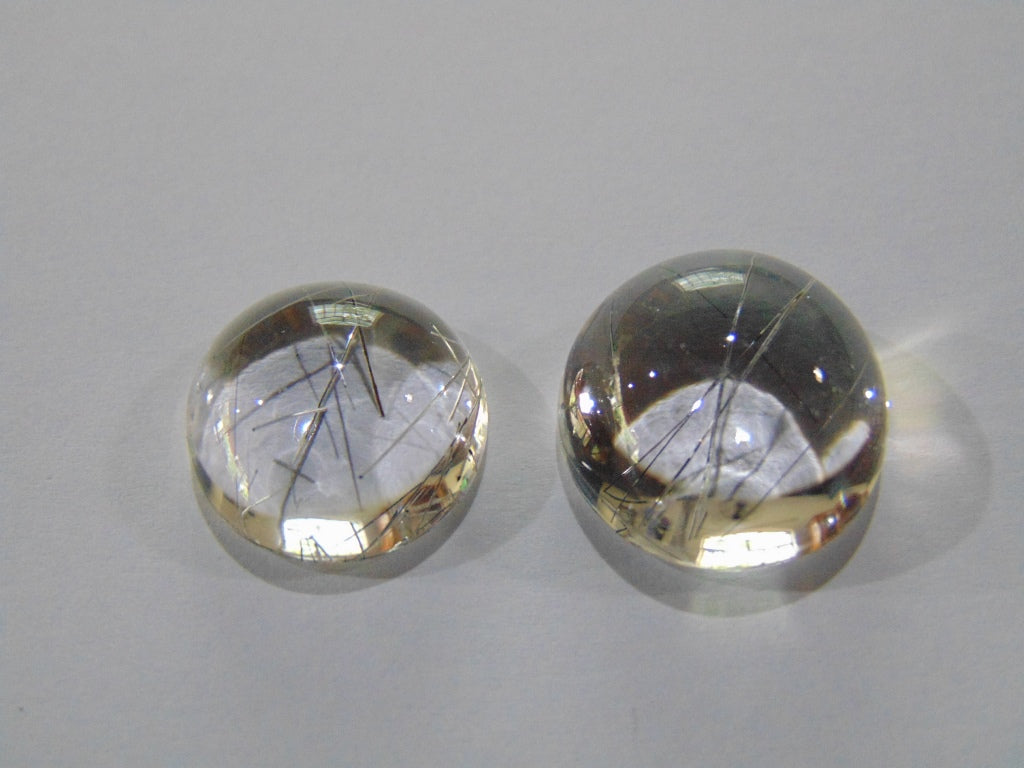 Inclusão de quartzo 34,80 ct 16 mm 17 mm