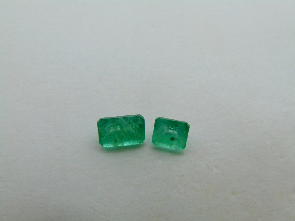 1.11ct Emerald 6x4mm 5x4mm