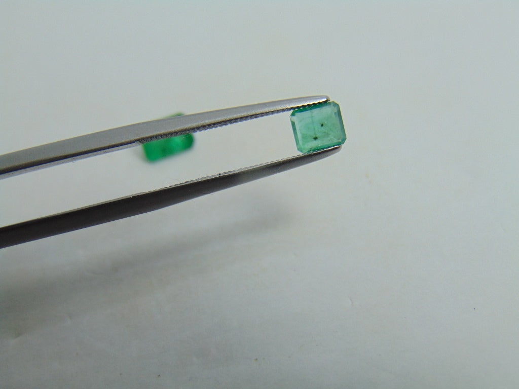 1.11ct Emerald 6x4mm 5x4mm