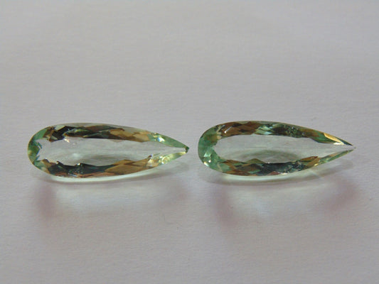 16.50ct Prasiolite Pair