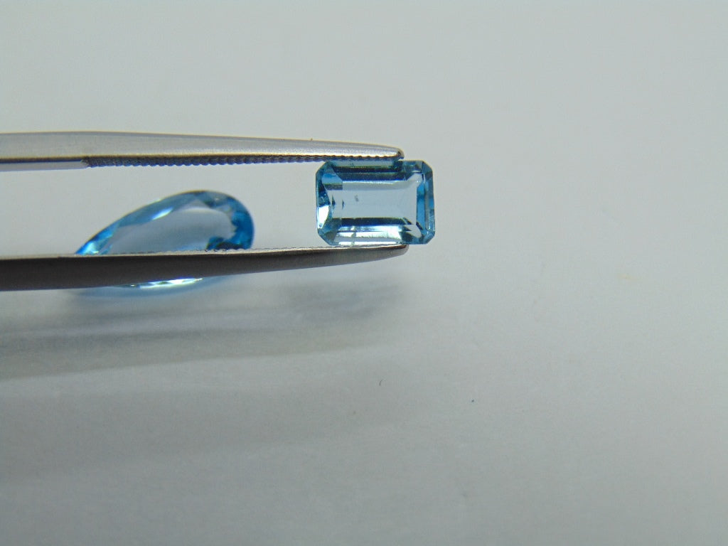 2.98ct Topaz 12x5mm 7x5mm