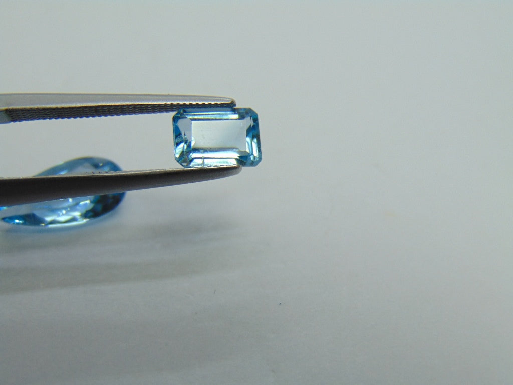 2.98ct Topaz 12x5mm 7x5mm